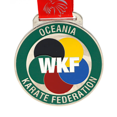 Custom Metal Karate Medal with Logo
