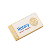 Fancy Name Uniform Professional Gold Button Custom Brass Badge