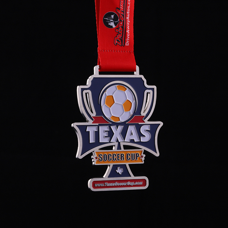 Football Medals Soccer Alloy China Awards Medal for Winner Embossed Medallion