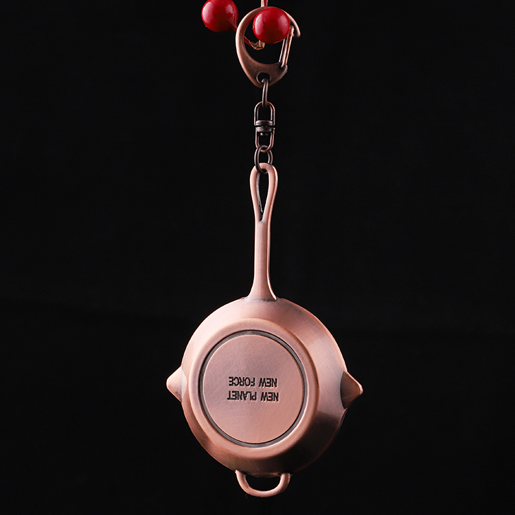 Pot Shaped Keychains for Women Custom Logo Keyring Home