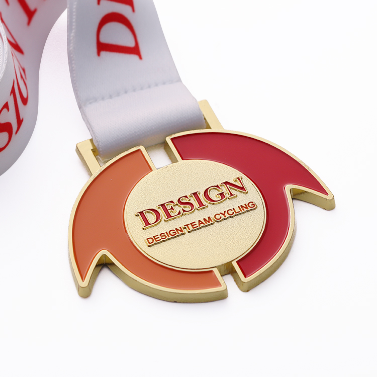 Custom Design Medallions Creative Zinc Alloy Medal with Enamel Color Challenge