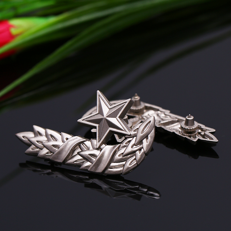 Three Star Badges Order of Eastern Stars Ribbon Badge Gold Sheriff Wing Metal