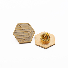 Metal Reel Die Cast Custom Bag Gold Reel 3d Pin Bagde