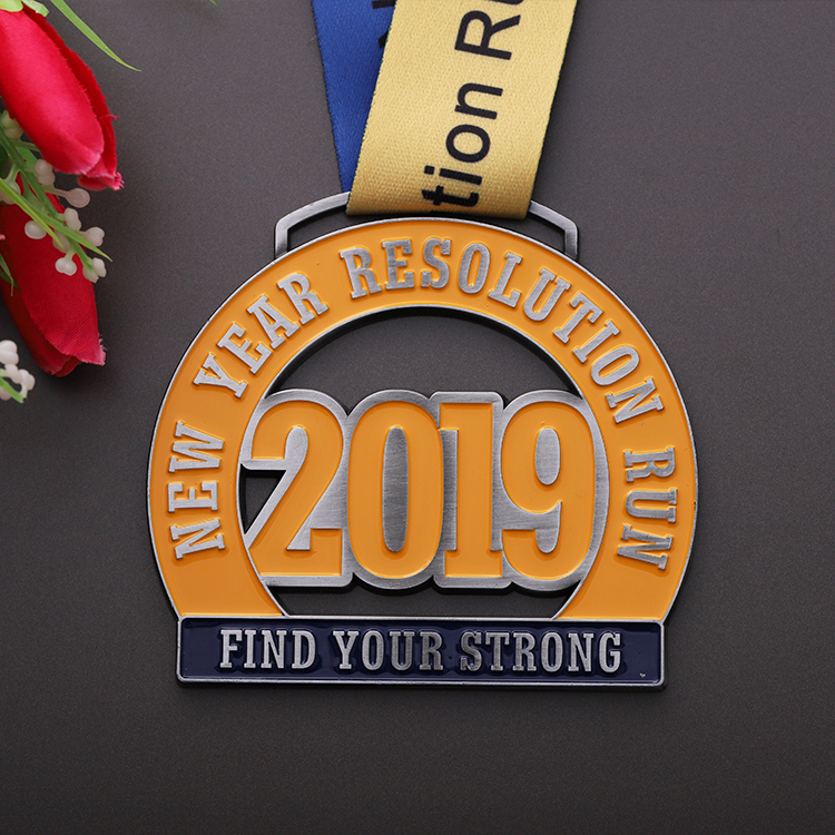 Creative Design Medallas Sports Large Zinc Alloy with Enamel Color Stainless Steel Medal