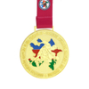 Factory Direct DIY Casting Animal Medal with Ribbon