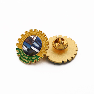 Gear Vip Lapel Making Supplies Custom Enamel Pin with Backing Badge