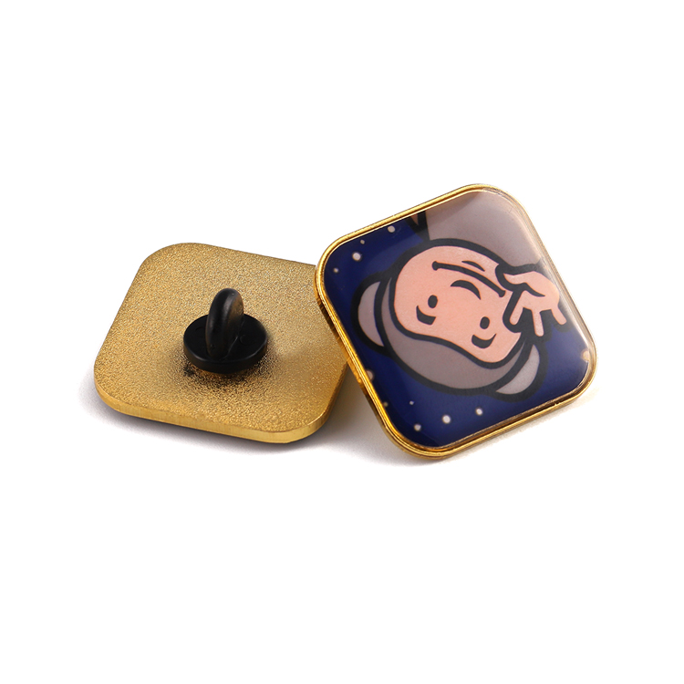 Round Animal Metal Badge Enamel Anime Magnetic Button Smily Badges