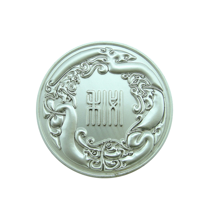 Chinese Dragon Challenge Coin Luck Souvenir Medallion Coins