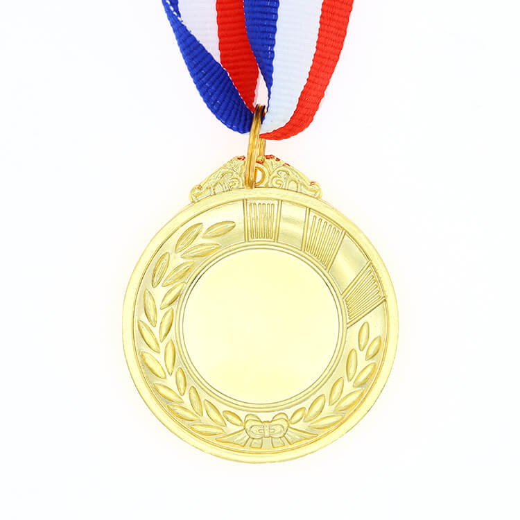 Metal Gold Silver Blank Medal with Printing Sticker