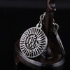 Bitcoin Antique Silver Metal Custom Keyring