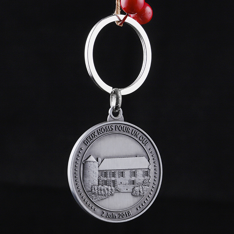 Souvenir for Wedding Custom Blank Token Trolley Coin Key Chain 