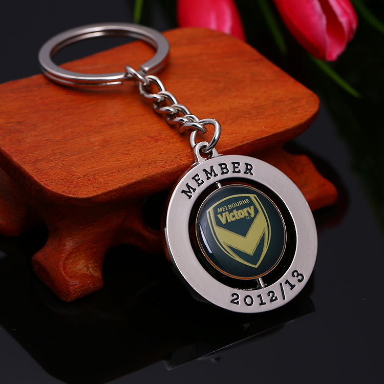 Keyholder with Logo Custom House Rotate Key Chain Engraved 
