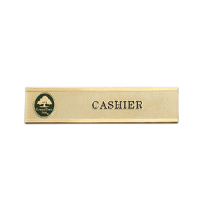Name Tag Blank Professional Fancy Badge