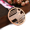 School Running Finisher Custom Antique Color Metal Medal