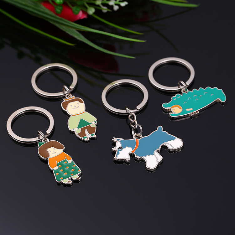 Animal Keyring 3d Key Chain Acrylic Custom Blank Lanyard Keychain