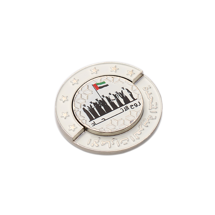 Zinc Alloy Soft Enamel Lapel Pin Flag Three Star Alloy School Custom Collar Badge