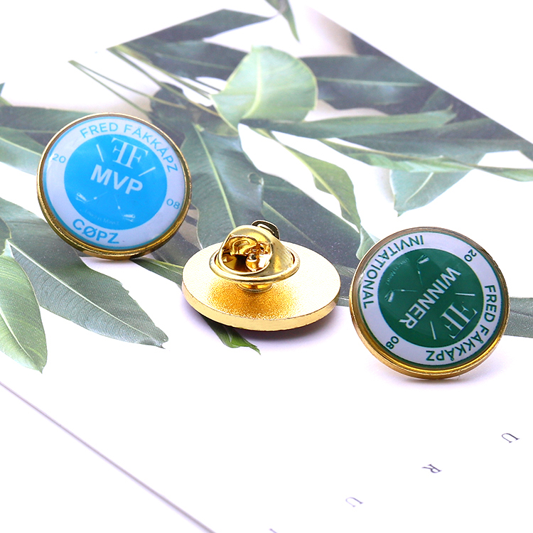 Customized Made Hard Enamel Printing Texts Company Logos Badges