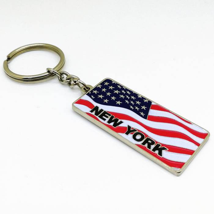 Country Flag Shape Custom Keychains