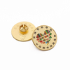 3d school badge maker english brass copper lapel pin 