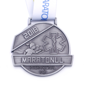 Custom Fun Running Marathon Letter Stainless Steel Sports Medal