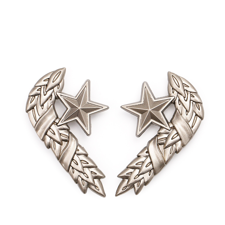 Three Star Badges Order of Eastern Stars Ribbon Badge Gold Sheriff Wing Metal