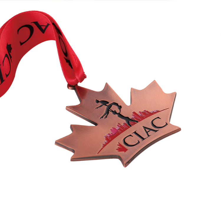 Custom bronze medallion medals gymnastics for races