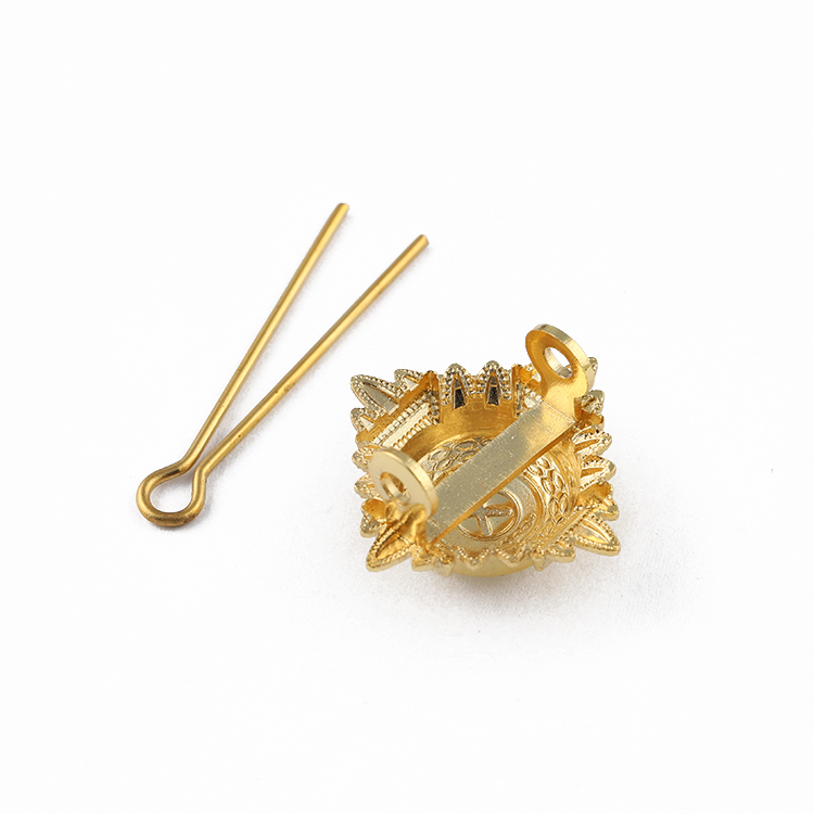 Gold Reel Metal Magnetic Badges Tin Sublimation Badge